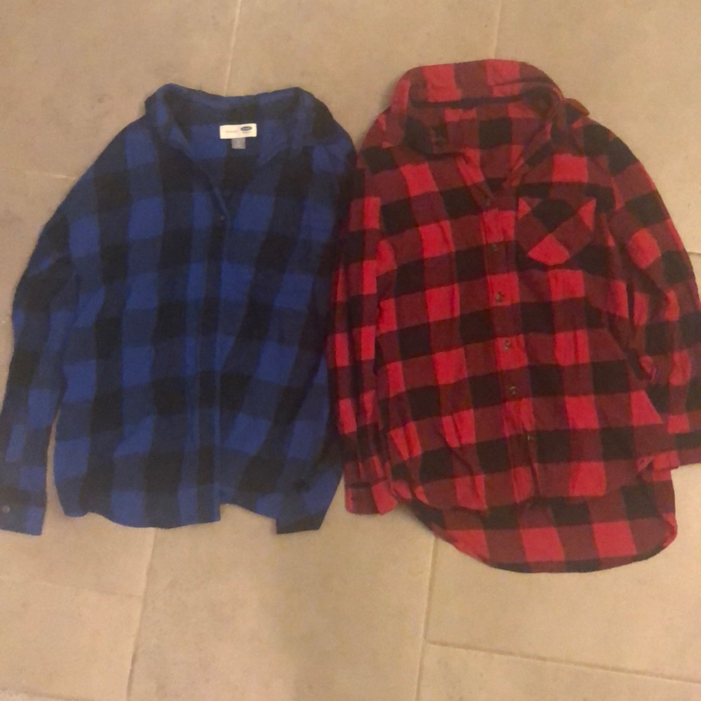 🌻Bundle of flannel plaid shirts